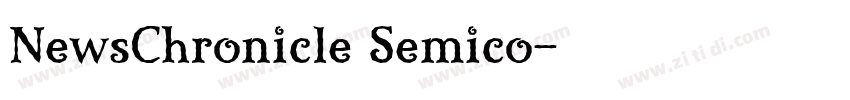 NewsChronicle Semico字体转换